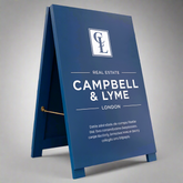 The Queensway' - Painted Pavement Sign (Little Greene)